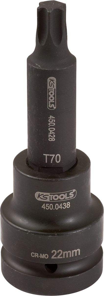 KS TOOLS 3/4" Kraft-Bit-Stecknuss Torx, lang, T70 ( 450.0442 ) - Toolbrothers