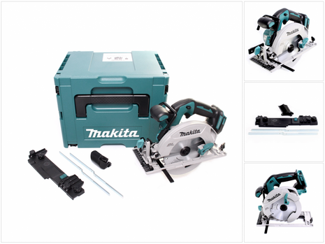 Makita DHS 680 ZJ akumulatorowa pilarka tarczowa 18 V 165 mm bezszczotkowa + adapter + Makpac - bez akumulatora, bez ładowarki