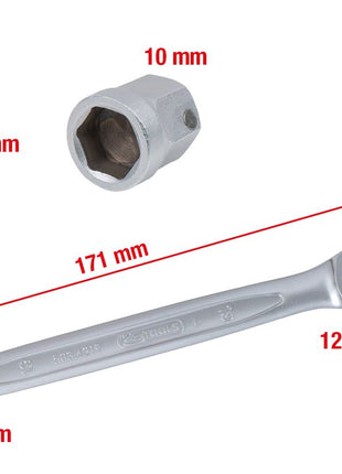 KS TOOLS Bremskolben Spezial-Steckschlüssel-Satz für WABCO und Knorr Scheibenbremsen, 5-tlg ( 460.2615 ) - Toolbrothers