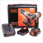 Black & Decker ASD 18 KB 18 V Autosense Akku Bohrschrauber mit 2 x 1,5 Ah Akku, Lader im Koffer - Toolbrothers