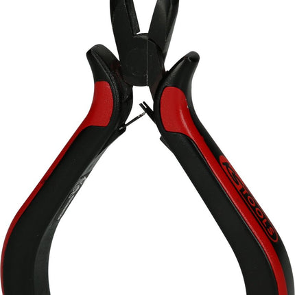 KS TOOLS Feinmechanik-Flachrundzange-gebogen, 130mm ( 500.7022 ) - Toolbrothers