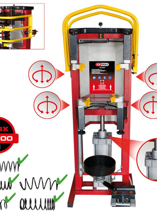 Compresor de muelles de pie de aire comprimido KS TOOLS, máx. 10 bar (500.8800)