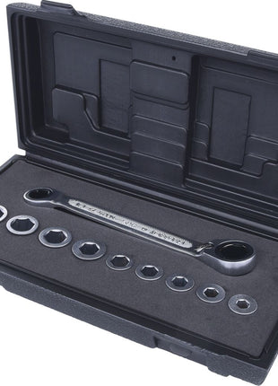 KS TOOLS GEARplus Doppel-Ratschenringschlüssel-Satz umschaltbar 10-tlg ( 503.4645 ) - Toolbrothers