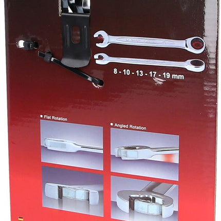 KS TOOLS DUO GEARplus® Ratschenringmaulschlüssel-Satz mit Maul-Ratschenfunktion, 5-tlg ( 503.5205 ) - Toolbrothers