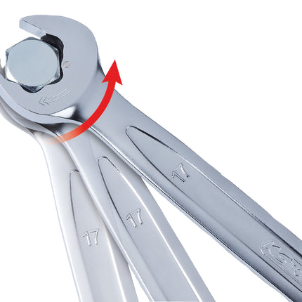 KS TOOLS DUO GEARplus Ringmaulschlüssel,Maul-Ratschenfunktion 14mm ( 503.5214 ) - Toolbrothers