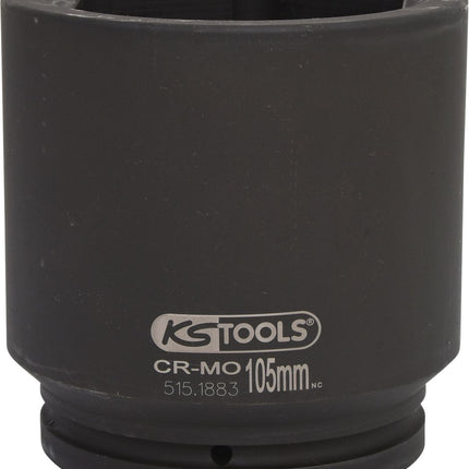 KS TOOLS 1" Sechskant-Kraft-Stecknuss, lang, 105 mm ( 515.1883 ) - Toolbrothers