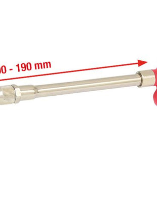 KS TOOLS Teleskop-Druckluft-Ausblaspistole 90-190mm mit Schutzschild ( 515.1906 ) - Toolbrothers