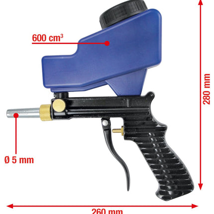 KS TOOLS Druckluft-Sandstrahlpistole, 260 mm ( 515.1909 ) - Toolbrothers
