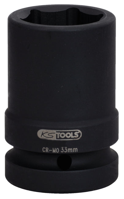 KS TOOLS 1" Sechskant-Kraft-Stecknuss, mittel lang, 24mm ( 515.2124 ) - Toolbrothers