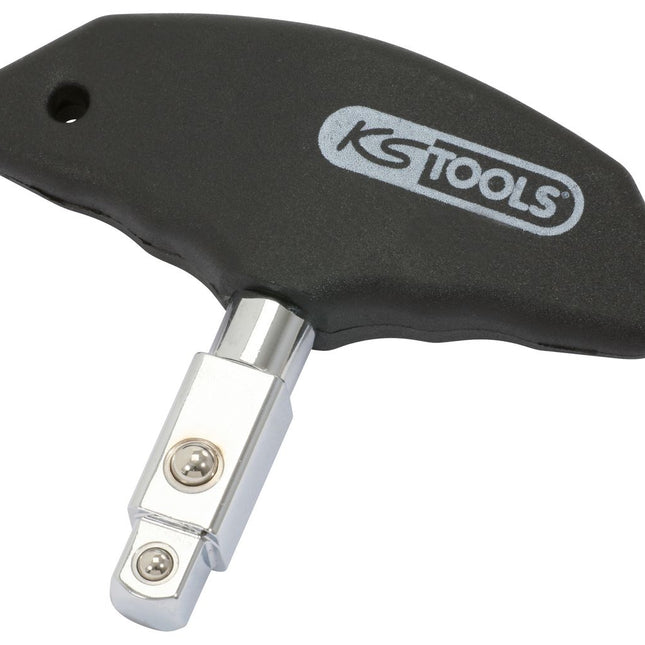 KS TOOLS 3/8"+1/2" T-Griff-Antriebsvierkant ( 516.1424 ) - Toolbrothers
