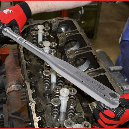 KS TOOLS 1/2"ALUTORQUEprecision-Drehmomentschlüssel, 20-120Nm, Rechts-Linksanzug, Doppelvierkant ( 516.5035 )