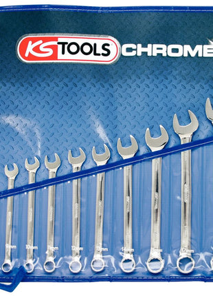 KS TOOLS CHROMEplus Ringmaulschlüssel-Satz, abgewinkelt, 11-tlg ( 518.0641 ) - Toolbrothers