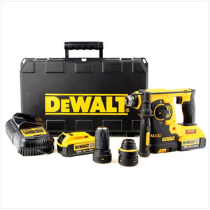 DeWalt DCH 254 M2 18 V Akku - Kombihammer 2x 4,0 Ah Akkus + Lader + Wechselbohrfutter + Koffer