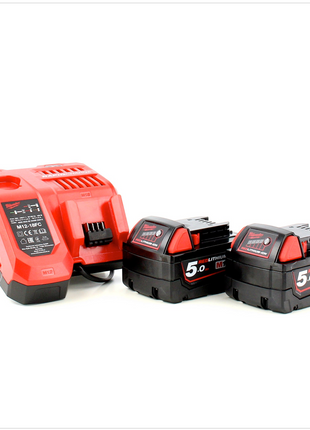 Milwaukee M18 FDD 502C 18 V Brushless Akku Bohrschrauber 2x 5 Ah Red Li-Ion Akku , Lader , Koffer ( 4933451254 ) - Toolbrothers