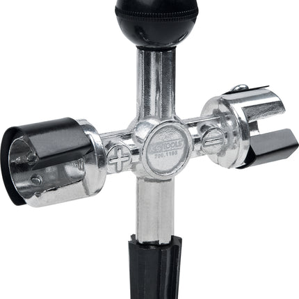 KS TOOLS Batteriepol- und Klemmen-Reinigungsfräser-Kreuz ( 700.1195 ) - Toolbrothers