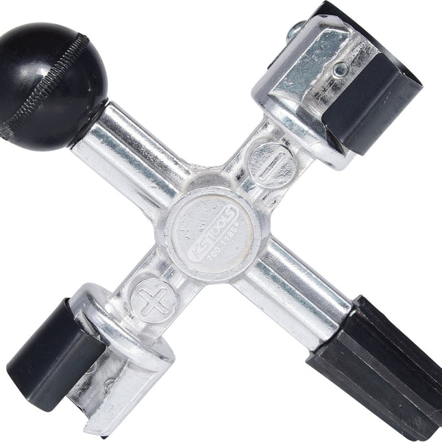 KS TOOLS Batteriepol- und Klemmen-Reinigungsfräser-Kreuz ( 700.1195 ) - Toolbrothers