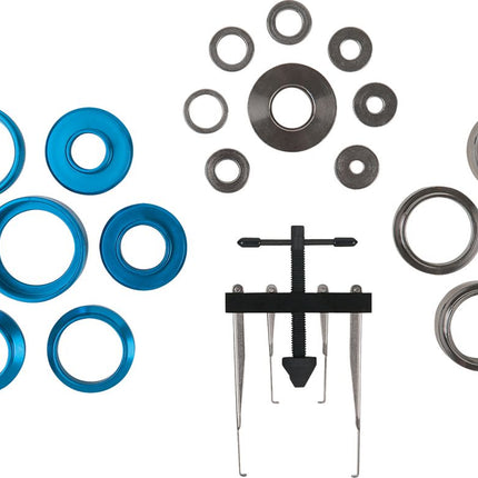KS TOOLS Zestaw narzędzi do montażu uszczelnienia olejowego i uszczelnienia promieniowego wału, 24-częściowy ( 700.1280 )