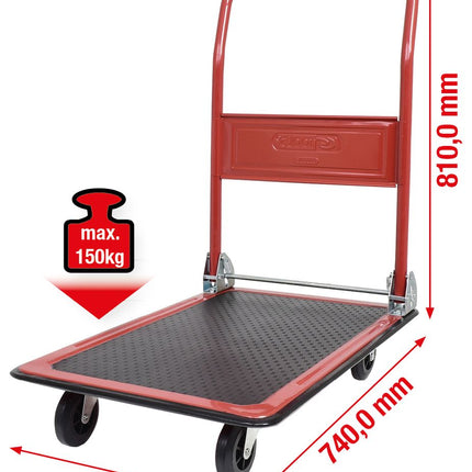 KS TOOLS Plattformwagen für Lager und Werkstatt, 150kg ( 800.0015 ) - Toolbrothers