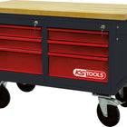 KS TOOLS Fahrbare Werkbank mit 6 Schubladen ( 865.0011 ) - Toolbrothers