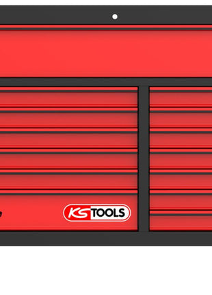 KS TOOLS PERFORMANCEplus P45 SCHWARZ/ROT Werkstattwagen mit 14 Schubladen ( 873.7014 ) - Toolbrothers