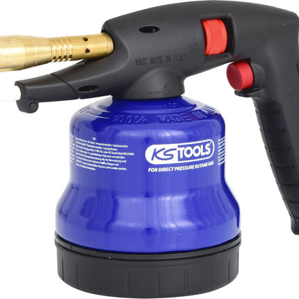 KS TOOLS Universal-Kartuschenlötgerät mit Piezo-Zündung, blau ( 903.5905 ) - Toolbrothers