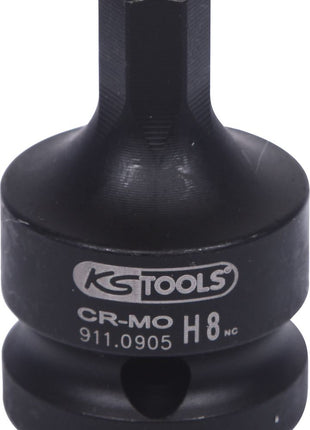 KS TOOLS 1/2" Kraft-Bit-Stecknuss Innensechskant, kurz, 8 mm ( 911.0905 ) - Toolbrothers