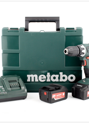 Metabo BS 18 Li Akku Bohrschrauber mit Koffer, Ladegerät und 2x 3,0 Ah Akkus 6.02116.60 - Toolbrothers