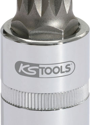 KS TOOLS 1/2" Bit-Stecknuss XZN mit Stirnlochbohrung, M16, 55 mm ( 911.1348 ) - Toolbrothers