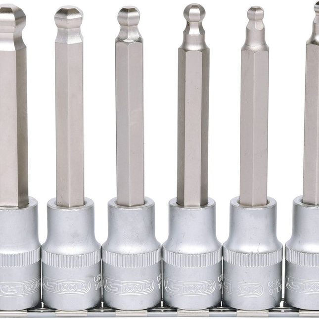 KS TOOLS 1/2" Bit-Stecknuss-Satz Innensechskant, 6-tlg ( 911.1650 ) - Toolbrothers