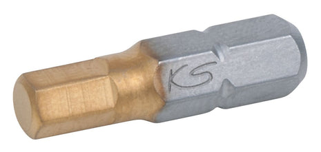 KS TOOLS 1/4" TIN Bit Innensechskant, 25mm, 10mm, 5er Pack ( 911.3679 )