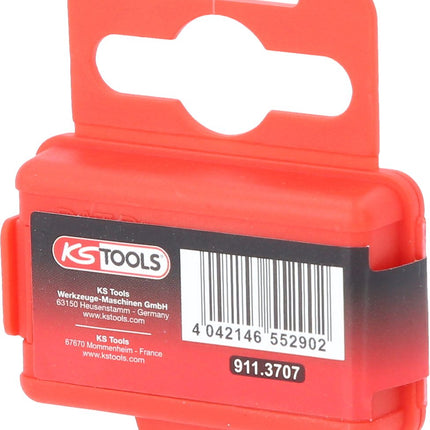 KS TOOLS 1/4" Bit Innensechskant, 25mm, Kugelkopf, 5mm, 5er Pack ( 911.3707 ) - Toolbrothers