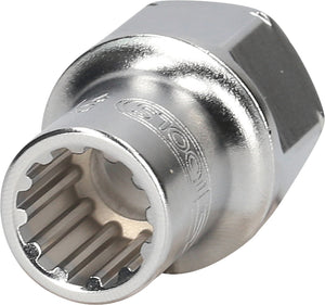 KS TOOLS 19mm TRIPLEplus Durchgangs-Stecknuss, 10mm ( 916.4060 )