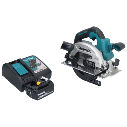 Makita DHS 661 RG1U Akku Handkreissäge 18 V 165 mm Brushless + 1x 6,0 Ah Akku + Ladegerät - Toolbrothers