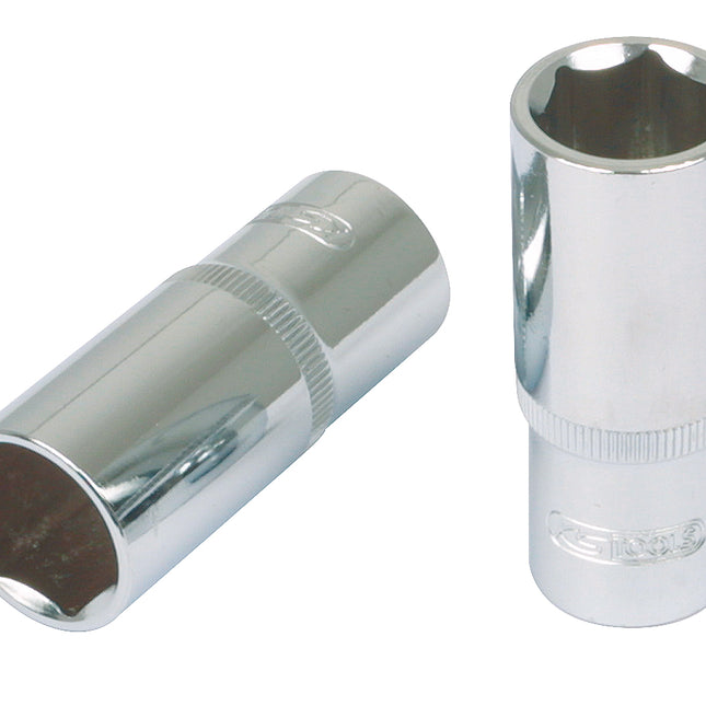 KS TOOLS 1/2" CHROMEplus Sechskant-Stecknuss, lang, 1" ( 918.1326 ) - Toolbrothers