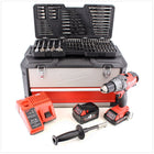 Milwaukee MBOX 100 M18 CPD 421 C 18 V Akku Schlagbohrschrauber mit 2xLi-Ion Akku, Lader, Koffer, 100 tlg. Bit-Set - Toolbrothers