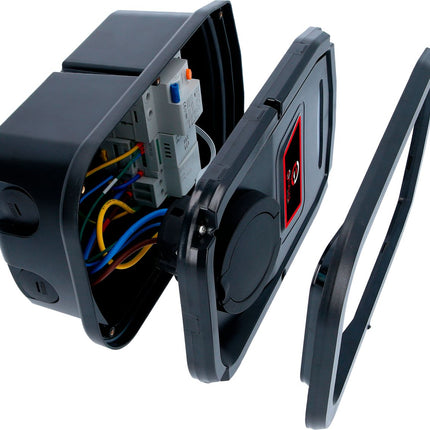 KS TOOLS efuturo Wallbox mit Typ 2 Steckdose, 1 Phase, bis zu 3,7 kW, 16 A, 230 V, Mode 3, ohne RFID Zugangskontrolle, ohne Stromzähler ( 117.7539 ) - Toolbrothers