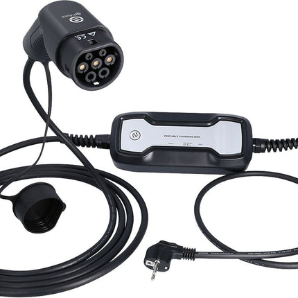 KS TOOLS efuturo mobile Ladestation mit Typ 2 Ladekabel, 1 Phase, bis zu 3,7 kW, bis zu 16 A, 230 V, Mode 2, Schuko-Stecker ( 117.7605 ) - Toolbrothers