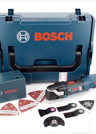 Bosch GOP 18 V-EC Professional Akku Multi Cutter Multifunktionswerkzeug in L-Boxx mit 20 tlg. Zubehör ( 06018B0002 ) - Toolbrothers