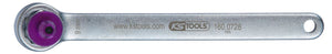 KS TOOLS Bremsen-Entlüftungsschlüssel, extra kurz, 9 mm, lila ( 160.0728 )