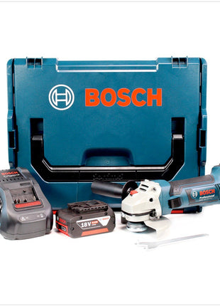 Bosch GWS 18-125 V-LI Akku Winkelschleifer 18V 125mm + 1x Akku 6,0Ah + Ladegerät + L-Boxx - Toolbrothers