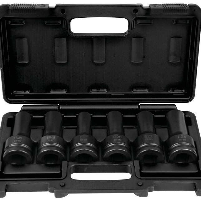 KS TOOLS 3/4" Kraft-Stecknuss-Satz, 6-tlg ( 460.1505 ) - Toolbrothers