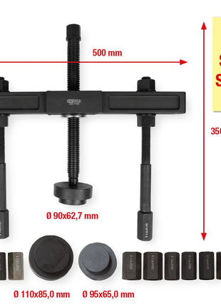 KS TOOLS Universal Radnaben-Abzieher-Satz, 27-tlg  ( 460.1765 ) - Toolbrothers