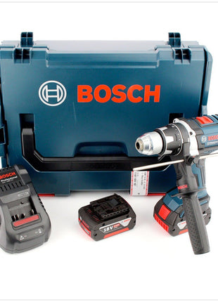 Bosch GSR 18 VE-2-LI Professional Akku Bohrschrauber in L-Boxx mit Ladegerät GAL 1880 und 2x GBA 6 Ah Akkus - Toolbrothers