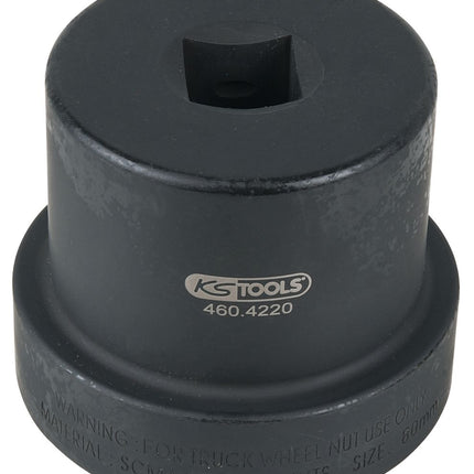 KS TOOLS 1" Achsmuttern-Schlüssel mit Führungsbund, 12-kant, 80 mm ( 460.4220 ) - Toolbrothers