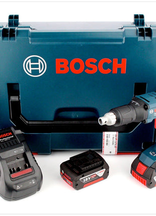 Bosch GSR 18 V-EC TE Akku Trockenbauschrauber 18V 25Nm Brushless + 2x Akku 6,0Ah + Ladegerät + L-Boxx - Toolbrothers