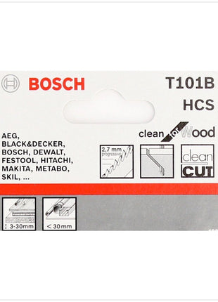 Bosch T 101 B Stichsägeblätter Clean for Wood 5 Stk. 100 mm ( 2608630030 ) - Toolbrothers