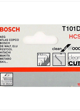 Bosch T 101 D Stichsägeblätter Clean for Wood 5 Stk. 100 mm ( 2608630032 ) - Toolbrothers