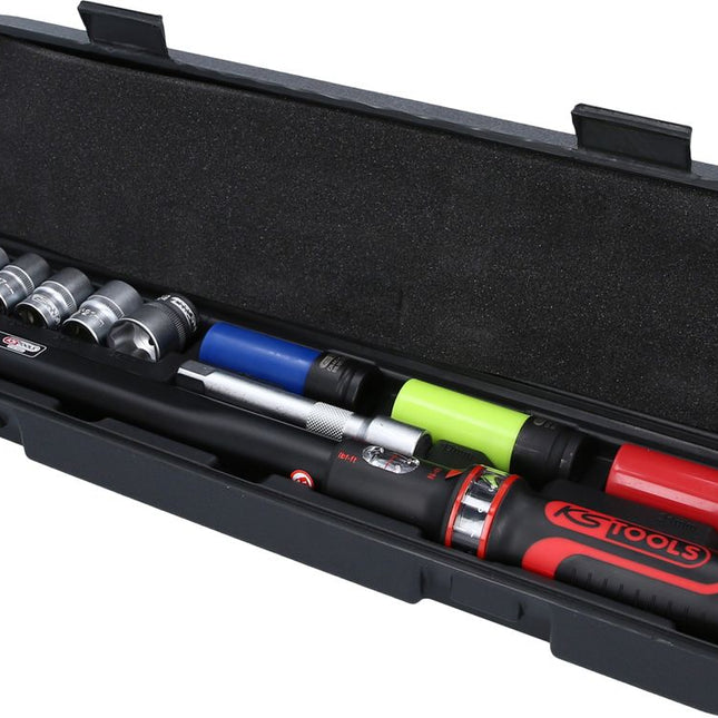KS TOOLS 1/2"ERGOTORQUEprecision Drehmomentschlüssel-Satz, 20-200Nm, 11-tlg ( 516.2400 ) - Toolbrothers