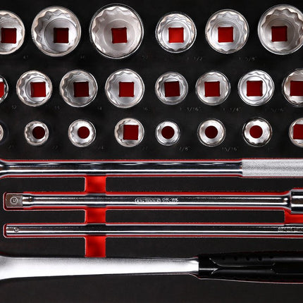 KS TOOLS 3/4'' Steckschlüssel-Satz in Schaumstoffeinlage, 32-tlg ( 811.0032 ) - Toolbrothers