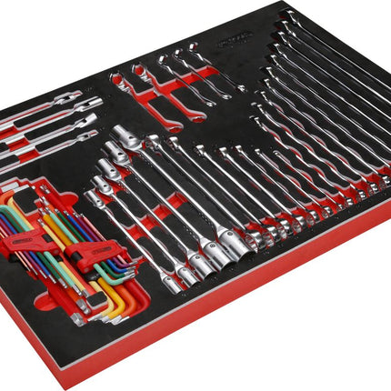 KS TOOLS Schraubenschlüssel-Satz in Schaumstoffeinlage, 49-tlg ( 811.0049 )